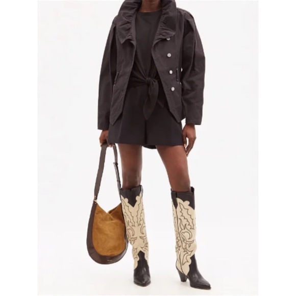 NWT Isabel Marant Dipazo Jacket Off Black, size US 4 - Picture 3 of 16